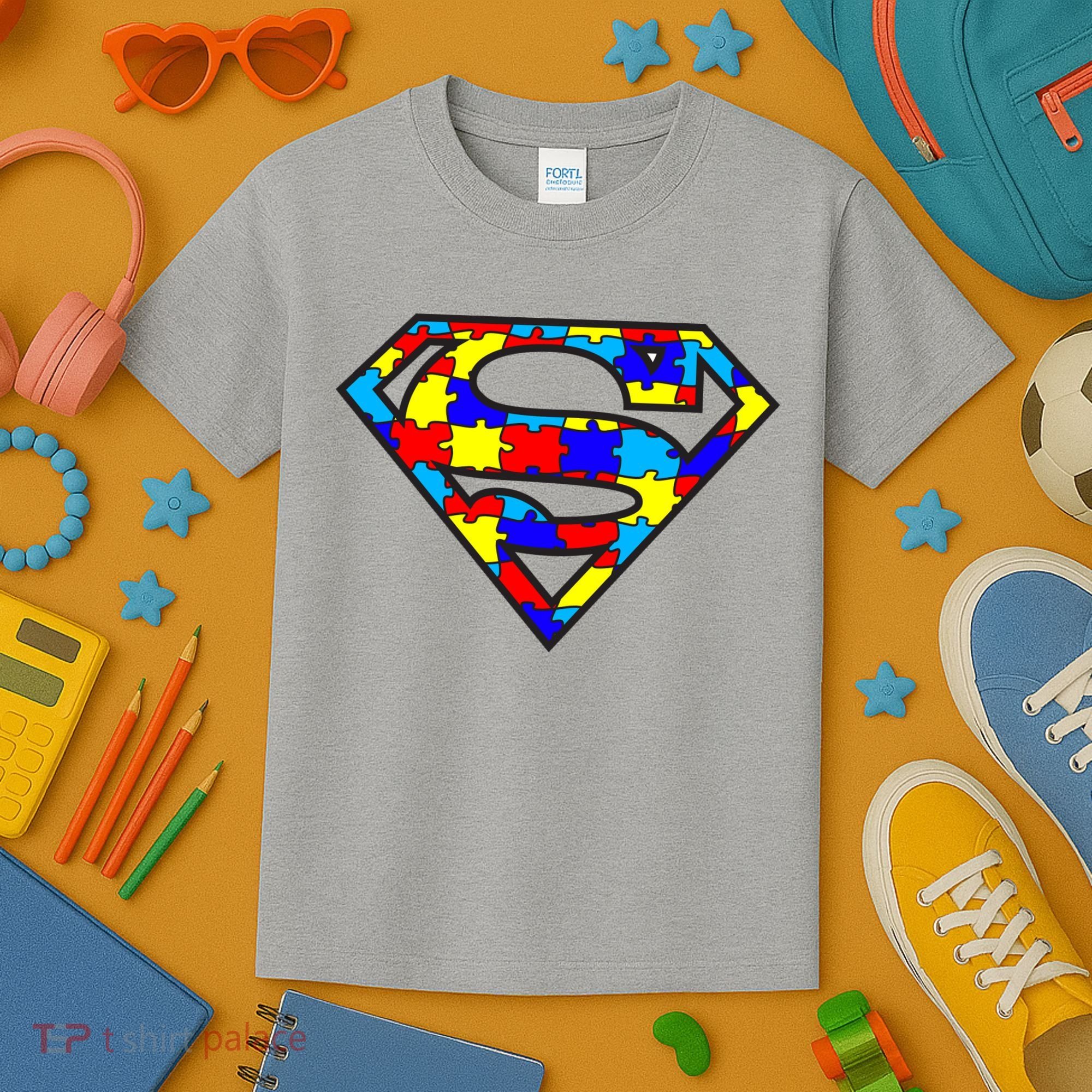 Autism Superhero Kids T-Shirt