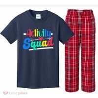 Activity Squad Activity Director Activity Assistant Kids Plaid Pajama Set thumb 0