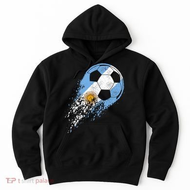 Argentina Soccer Argentinian Flag Pride Soccer Player Hoodie