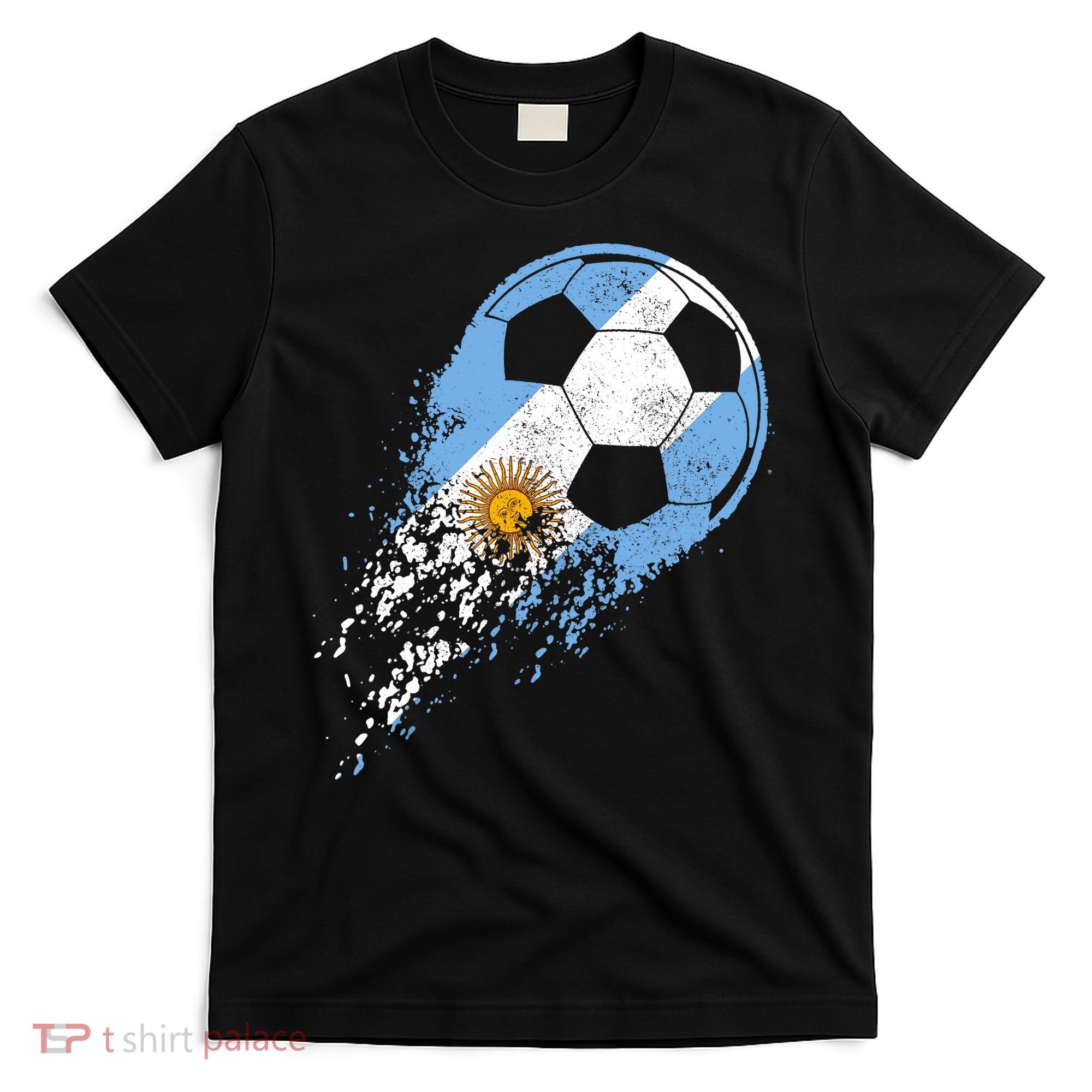 Argentina Soccer Argentinian Flag Pride Soccer Player T-Shirt