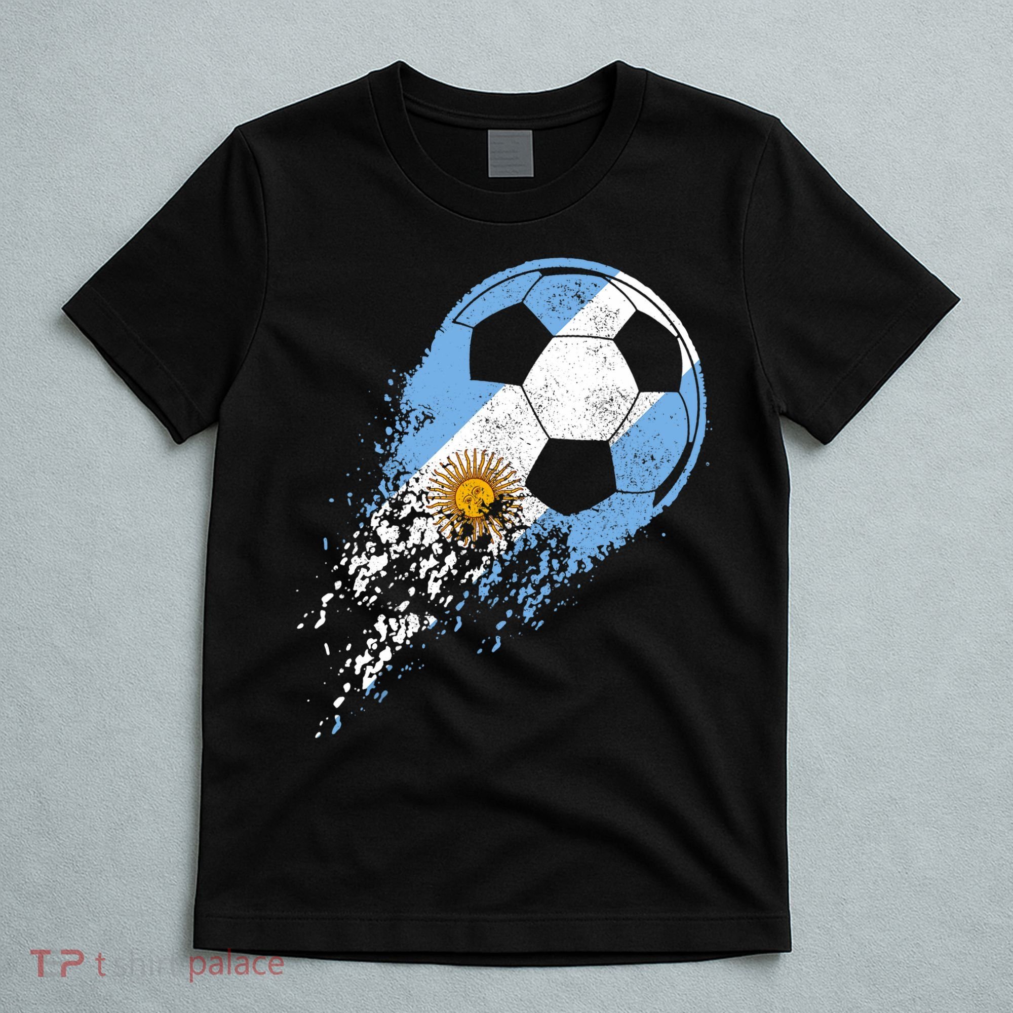Argentina Soccer Argentinian Flag Pride Soccer Player T-Shirt