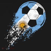 Argentina Soccer Argentinian Flag Pride Soccer Player T-Shirt thumb 7