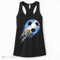 Argentina Soccer Argentinian Flag Pride Soccer Player Women's Tank Top thumb 0
