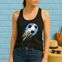 Argentina Soccer Argentinian Flag Pride Soccer Player Women's Tank Top thumb 2