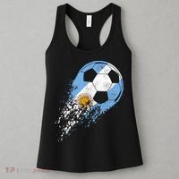 Argentina Soccer Argentinian Flag Pride Soccer Player Women's Tank Top thumb 3