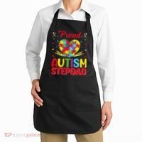 Autism Stepdad Autism Awareness Month Autism Apparel Autism Apron thumb 2