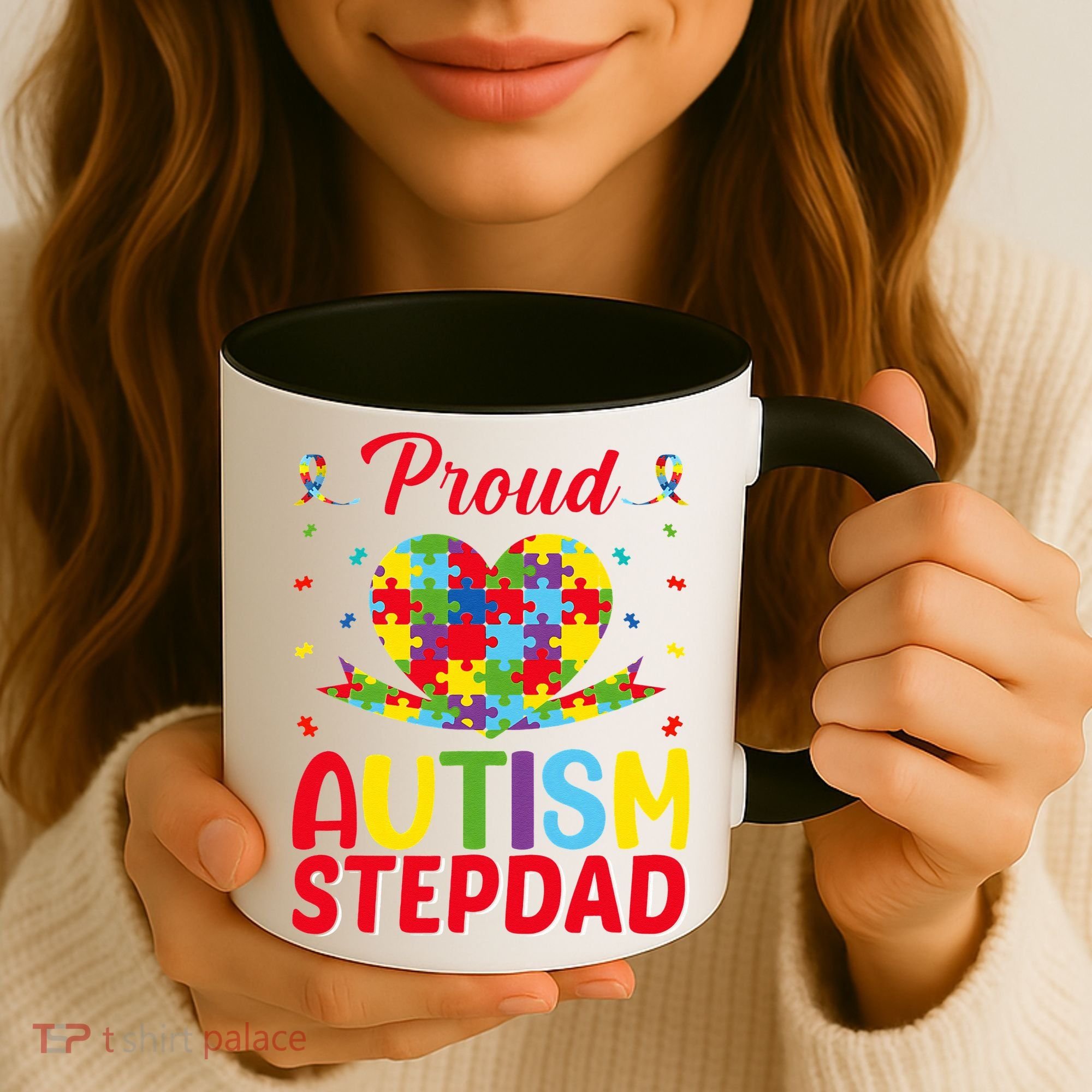 Autism Stepdad Autism Awareness Month Autism Apparel Autism Coffee Mug