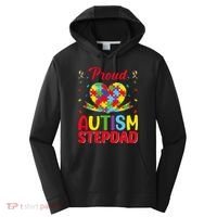 Autism Stepdad Autism Awareness Month Autism Apparel Autism Performance Fleece Hoodie thumb 0