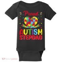 Autism Stepdad Autism Awareness Month Autism Apparel Autism Baby Bodysuit thumb 0