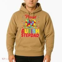Autism Stepdad Autism Awareness Month Autism Apparel Autism Hoodie thumb 2