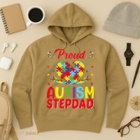 Autism Stepdad Autism Awareness Month Autism Apparel Autism Hoodie thumb 3
