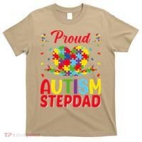 Autism Stepdad Autism Awareness Month Autism Apparel Autism T-Shirt thumb 0