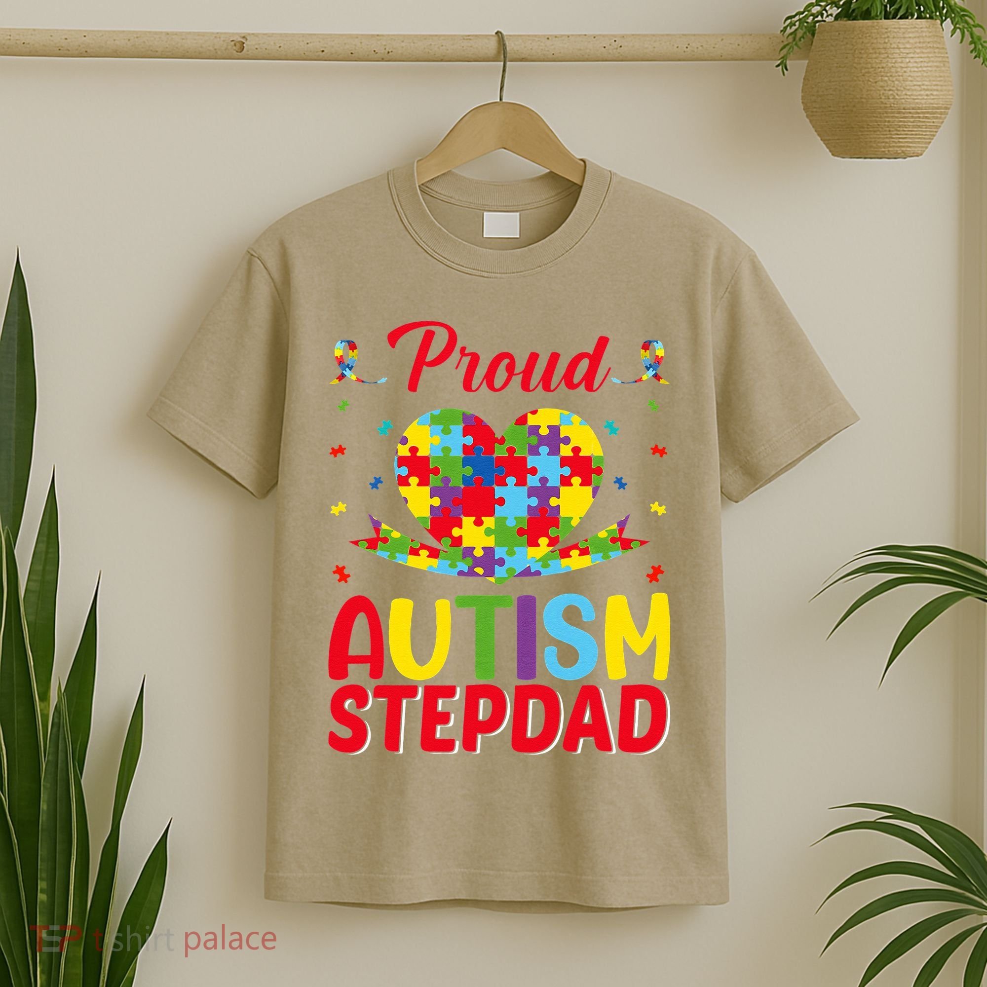 Autism Stepdad Autism Awareness Month Autism Apparel Autism T-Shirt