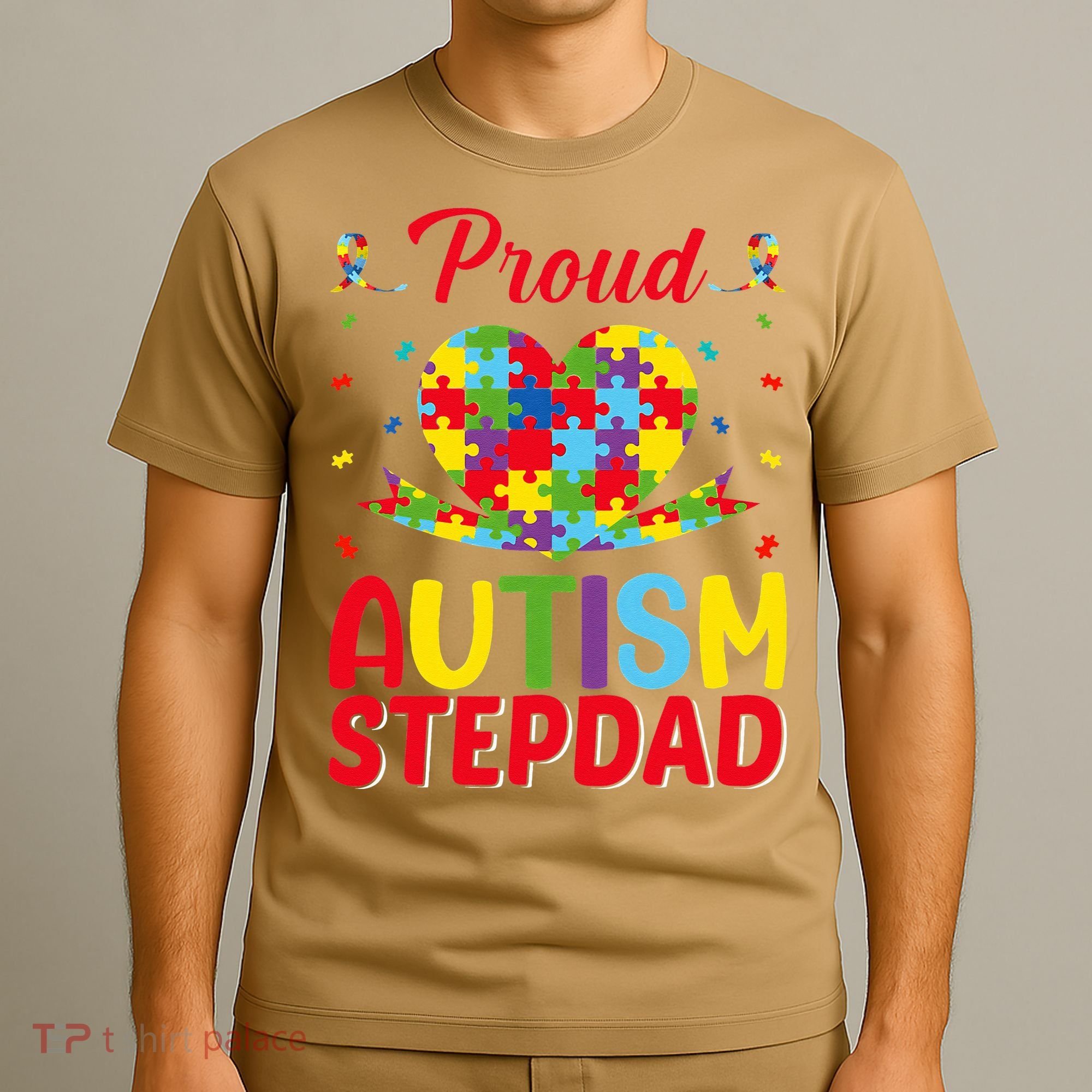 Autism Stepdad Autism Awareness Month Autism Apparel Autism T-Shirt