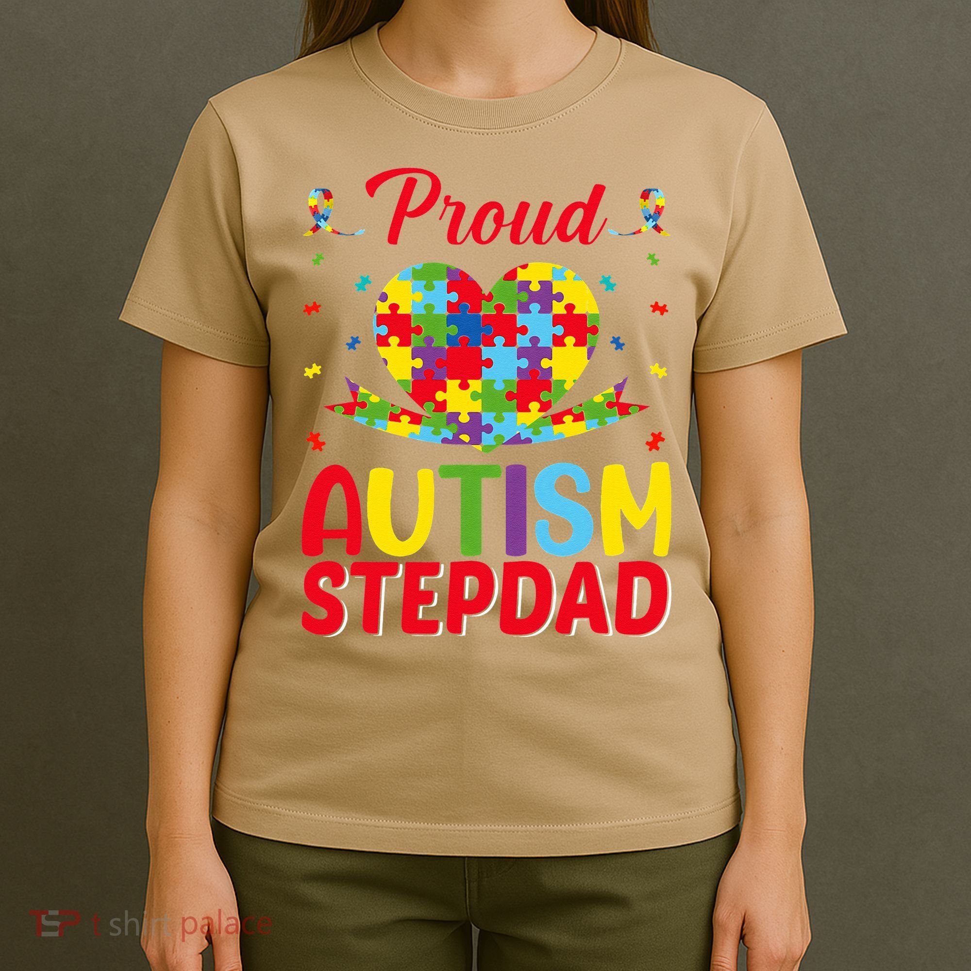 Autism Stepdad Autism Awareness Month Autism Apparel Autism T-Shirt