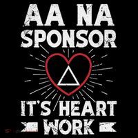 Aa Sponsorship Alcoholics Anonymous Sobriety Aa Na Sponsor Ornament thumb 1
