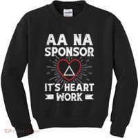 Aa Sponsorship Alcoholics Anonymous Sobriety Aa Na Sponsor Kids Sweatshirt thumb 0