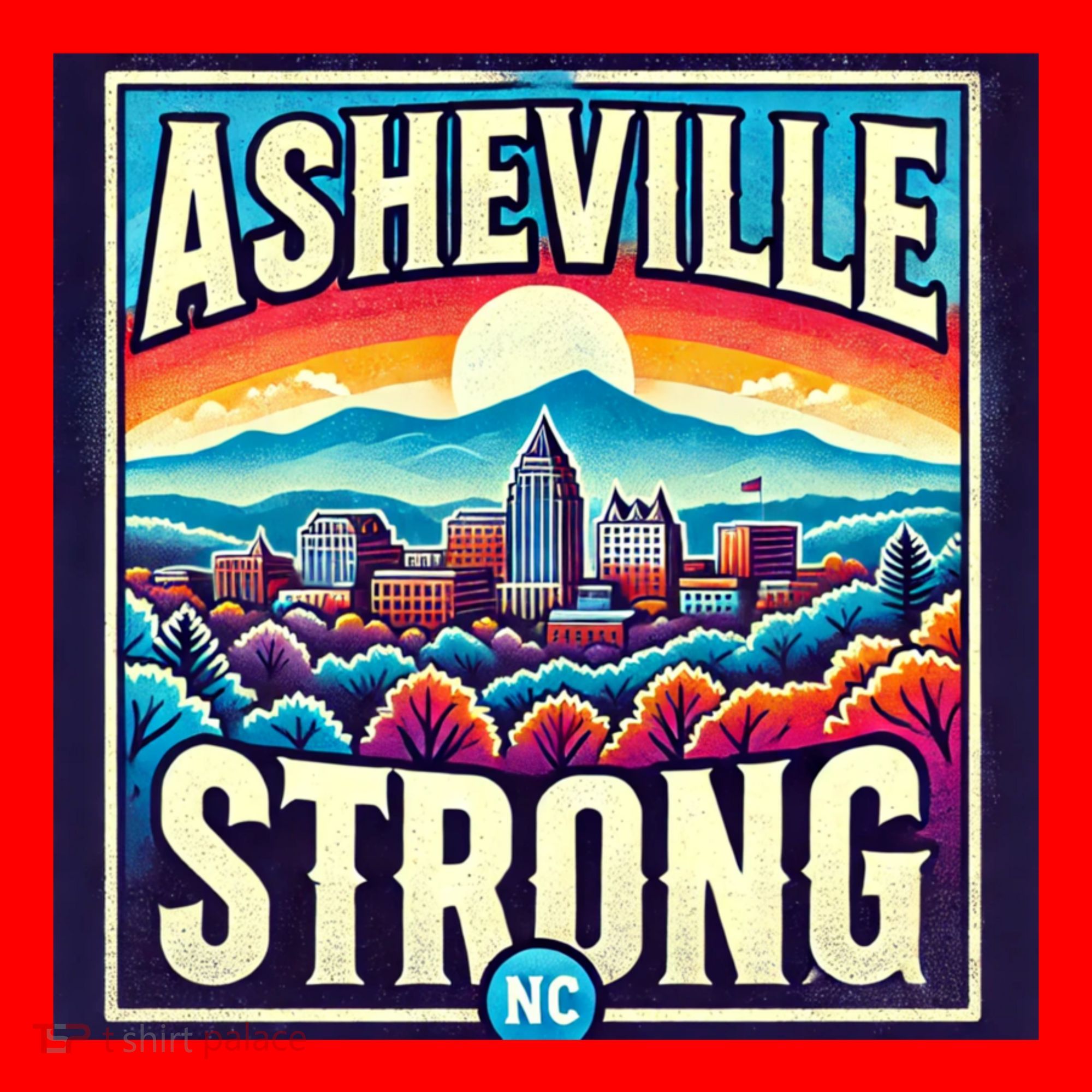 Asheville Strong Asheville North Carolina Santa Hat