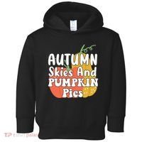 Autumn Skies And Pumpkin Pies Cute Toddler Hoodie thumb 0