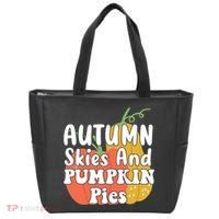Autumn Skies And Pumpkin Pies Cute Tote Bag thumb 0