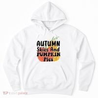 Autumn Skies And Pumpkin Pies Cute Hoodie thumb 0