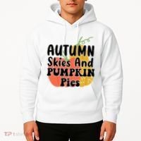 Autumn Skies And Pumpkin Pies Cute Hoodie thumb 2