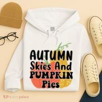 Autumn Skies And Pumpkin Pies Cute Hoodie thumb 4
