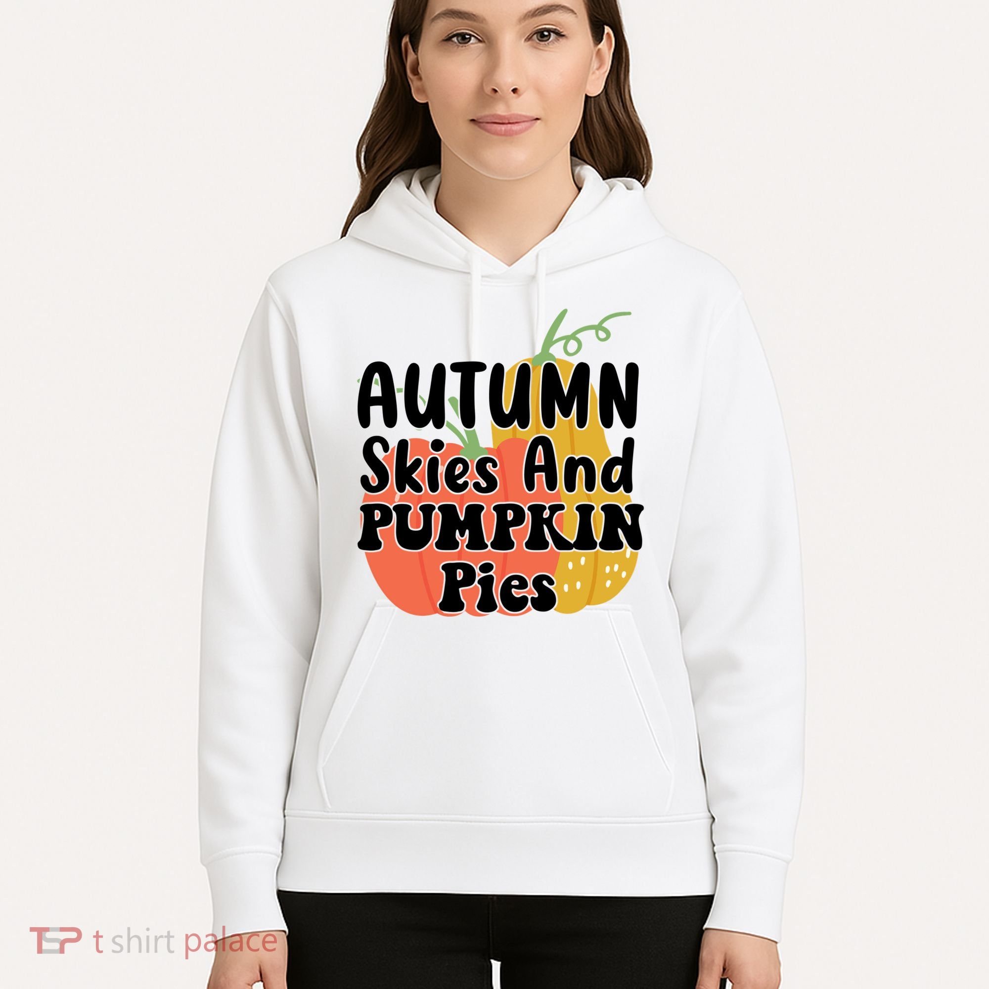 Autumn Skies And Pumpkin Pies Cute Hoodie