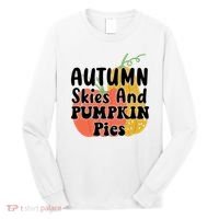 Autumn Skies And Pumpkin Pies Cute Long Sleeve Shirt thumb 0