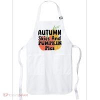 Autumn Skies And Pumpkin Pies Cute Apron thumb 0