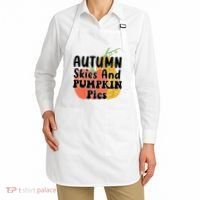 Autumn Skies And Pumpkin Pies Cute Apron thumb 2