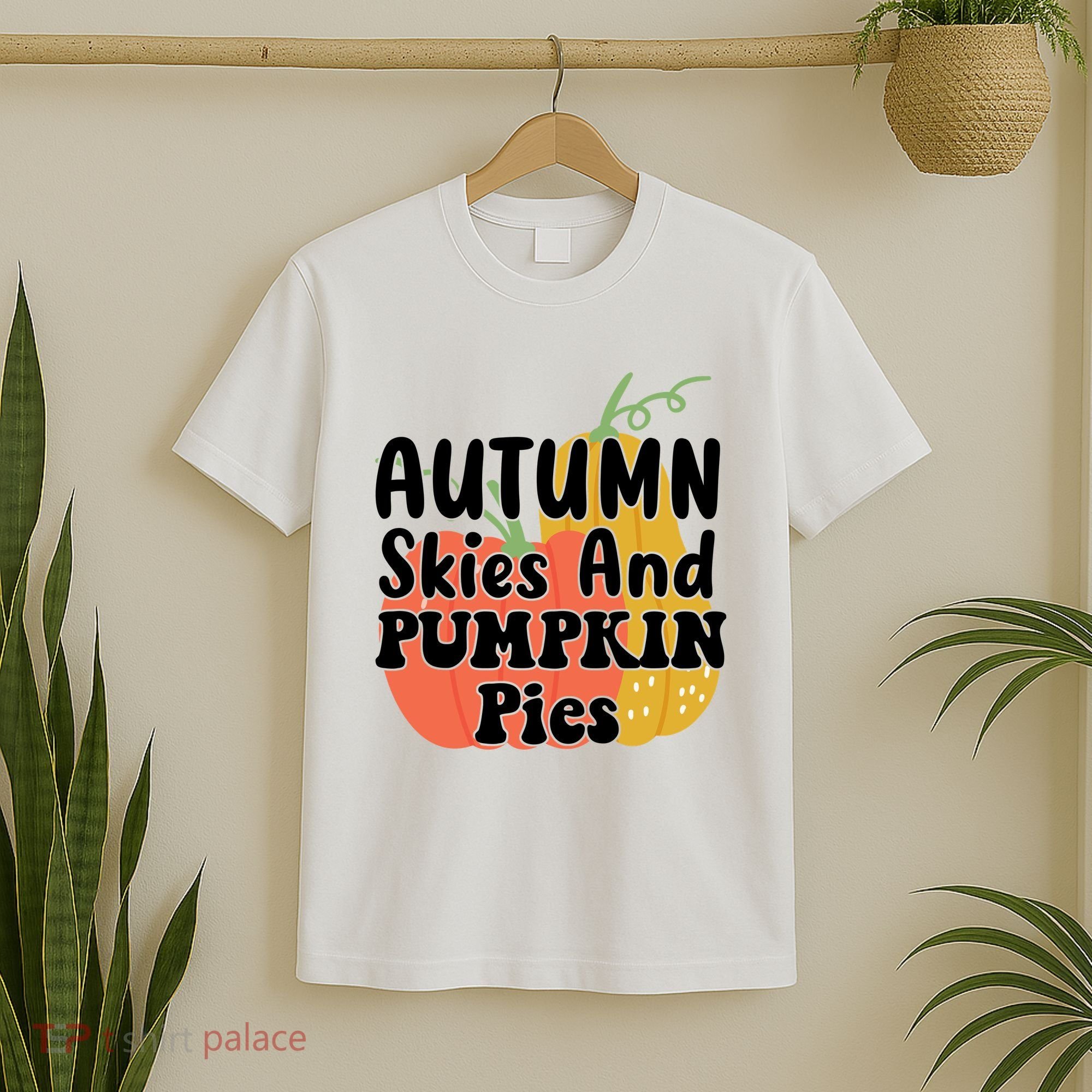 Autumn Skies And Pumpkin Pies Cute T-Shirt