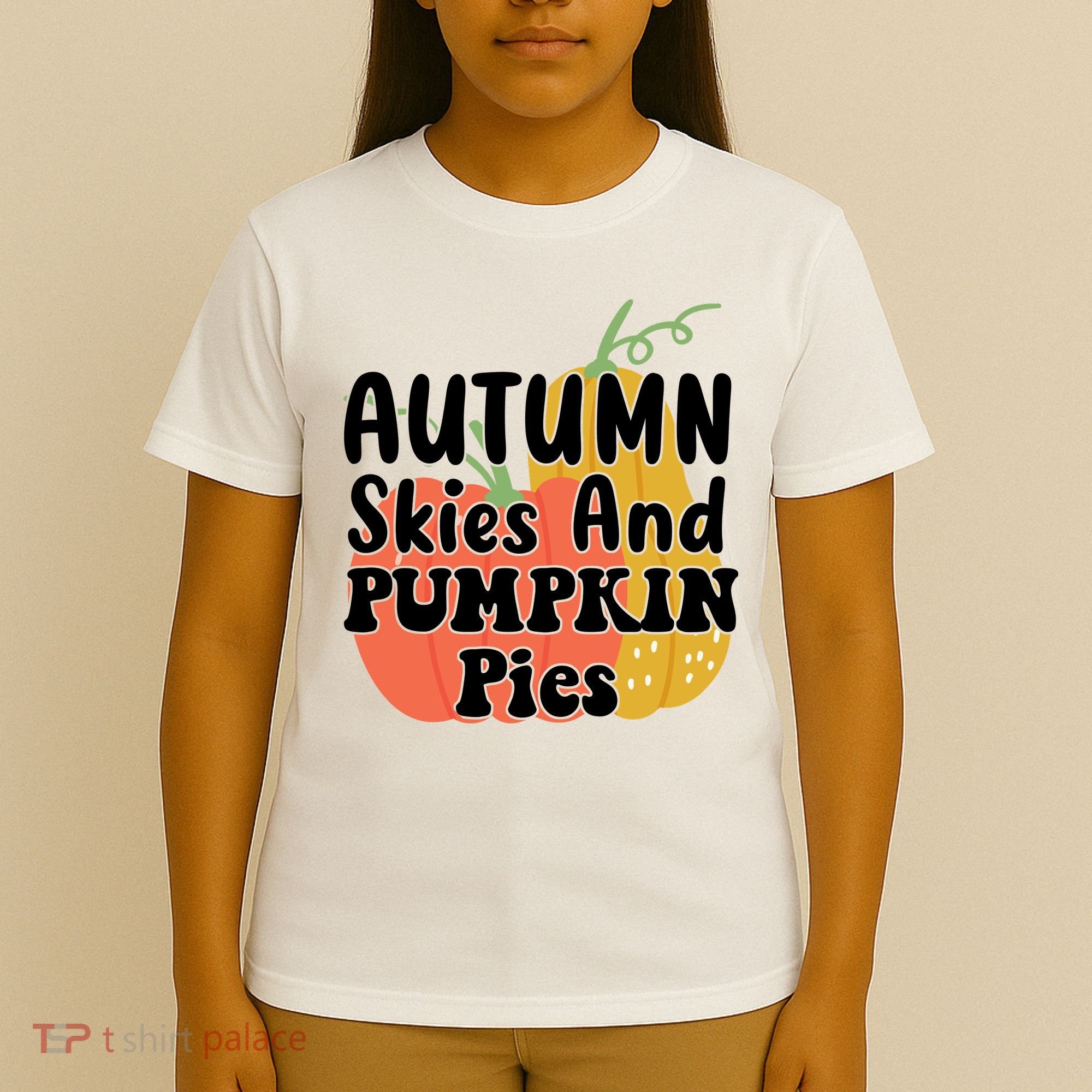 Autumn Skies And Pumpkin Pies Cute T-Shirt