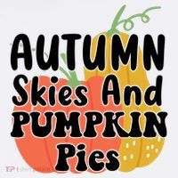 Autumn Skies And Pumpkin Pies Cute Mousepad thumb 1
