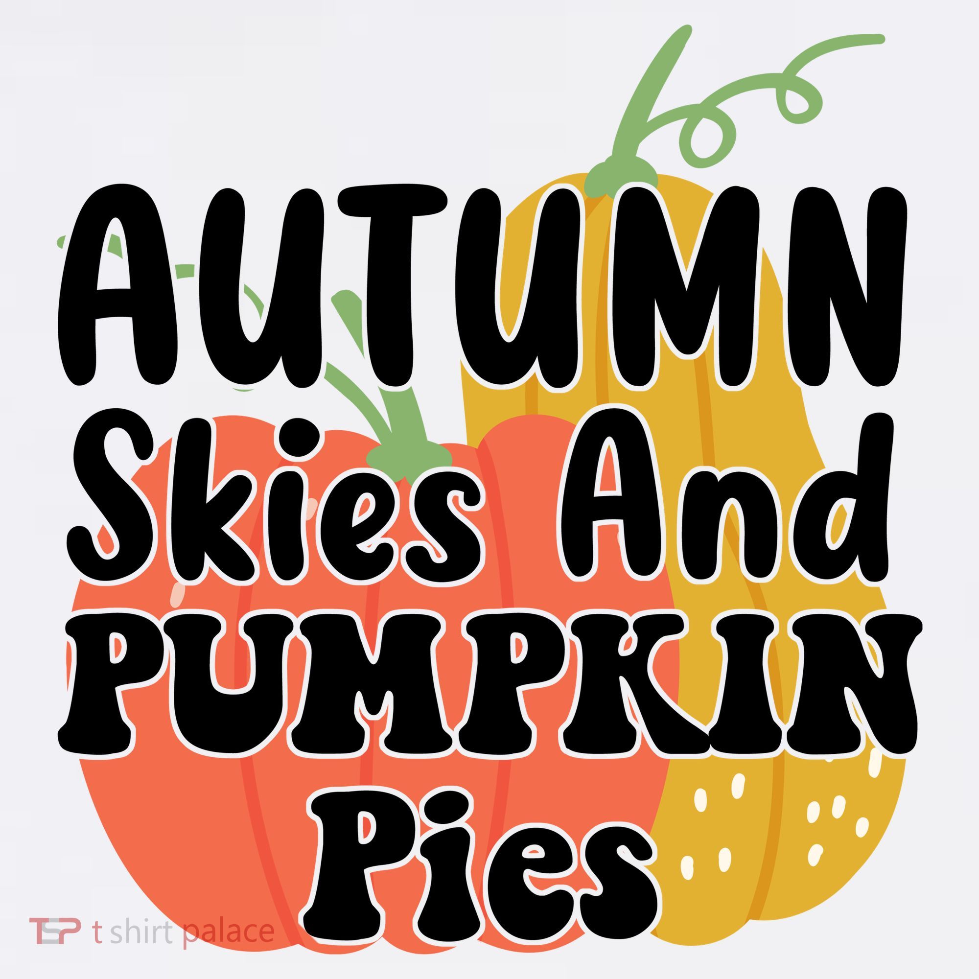 Autumn Skies And Pumpkin Pies Cute Women's Tank Top