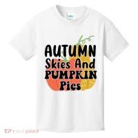 Autumn Skies And Pumpkin Pies Cute Kids T-Shirt thumb 0