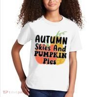 Autumn Skies And Pumpkin Pies Cute Kids T-Shirt thumb 2