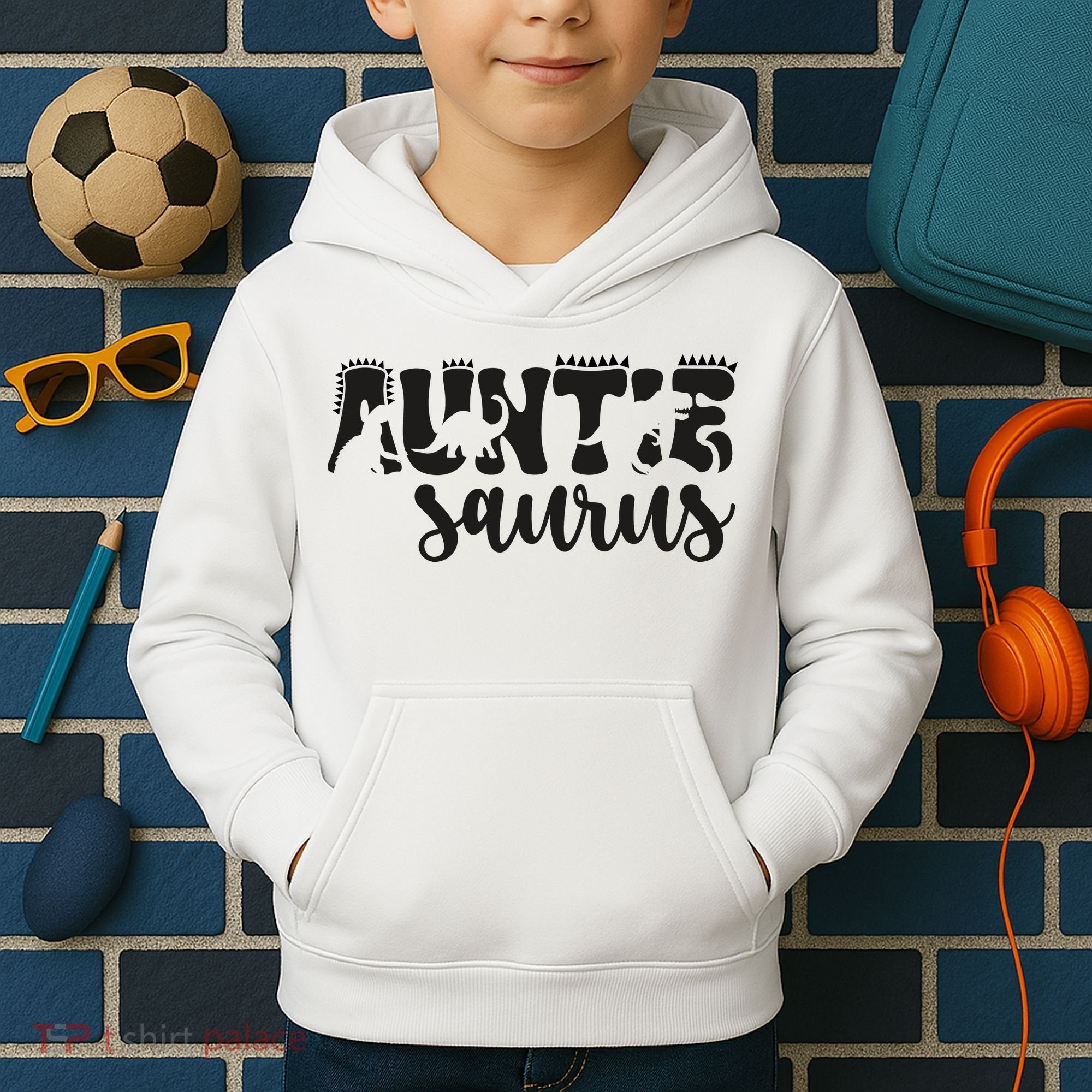 Auntie Saurus Kids Hoodie