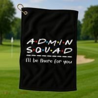 Admin Squad Administrative Assistant Office Secretary Golf Towel thumb 1