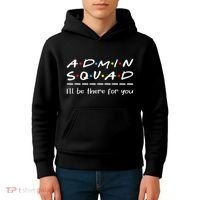 Admin Squad Administrative Assistant Office Secretary Kids Hoodie thumb 4