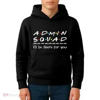 Admin Squad Administrative Assistant Office Secretary Kids Hoodie thumb 4