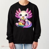 Axolotl Snaxolotl Anime Cute Kawaii Axolotl Women's Sweatshirt thumb 0