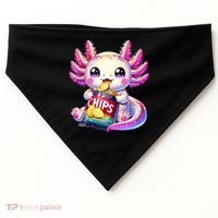 Axolotl Snaxolotl Anime Cute Kawaii Axolotl USA-Made Doggie Bandana thumb 0