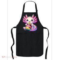 Axolotl Snaxolotl Anime Cute Kawaii Axolotl Apron thumb 0