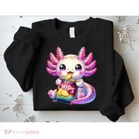 Axolotl Snaxolotl Anime Cute Kawaii Axolotl Sweatshirt thumb 2