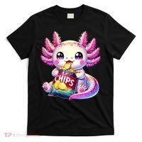 Axolotl Snaxolotl Anime Cute Kawaii Axolotl T-Shirt thumb 0