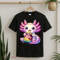 Axolotl Snaxolotl Anime Cute Kawaii Axolotl T-Shirt thumb 2