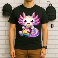 Axolotl Snaxolotl Anime Cute Kawaii Axolotl T-Shirt thumb 6