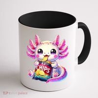 Axolotl Snaxolotl Anime Cute Kawaii Axolotl Coffee Mug thumb 1
