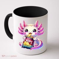 Axolotl Snaxolotl Anime Cute Kawaii Axolotl Coffee Mug thumb 0